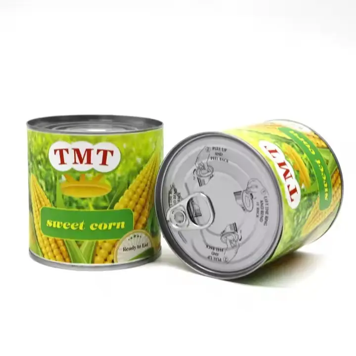 Halal Canned Sweet Corn 425g Easy Open Lid Whole Kernel Wholesale Supply